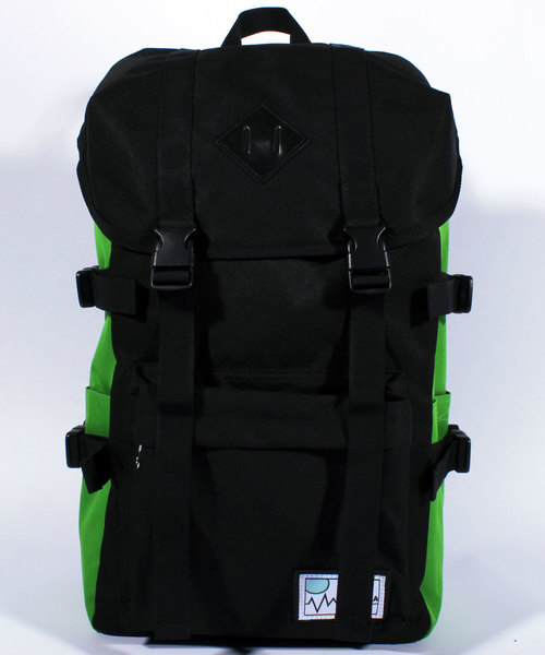 8(eight)(エイト)の「ナイロン リュックサック 大容量(バックパック/リュック・メンズ・グリーン/ブラック×ブルー/ブラック×イエロー/ブラック×ピンク/ヘザーグレー/グレー×ピンク/ブラック×グリーン/ブラック×レッド/ピンク/ブルー/パープル・FREE)」の4枚目の写真