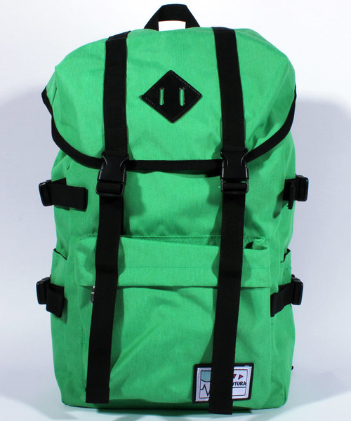 8(eight)(エイト)の「ナイロン リュックサック 大容量(バックパック/リュック・メンズ・グリーン/ブラック×ブルー/ブラック×イエロー/ブラック×ピンク/ヘザーグレー/グレー×ピンク/ブラック×グリーン/ブラック×レッド/ピンク/ブルー/パープル・FREE)」の1枚目の写真