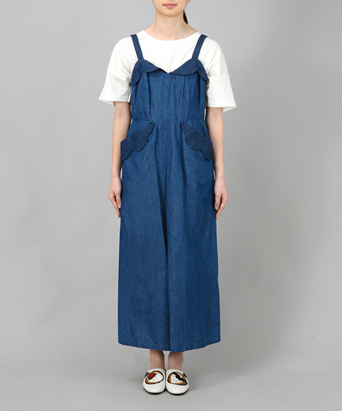 TSUMORI CHISATO（ツモリチサト）の「C/Lﾃﾞﾆﾑ（ワンピース・レディース・ネイビー・02）」の14枚目の写真