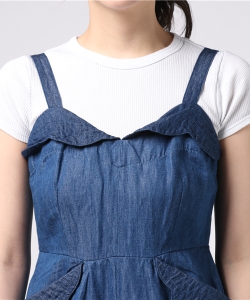 TSUMORI CHISATO（ツモリチサト）の「C/Lﾃﾞﾆﾑ（ワンピース・レディース・ネイビー・02）」の7枚目の写真