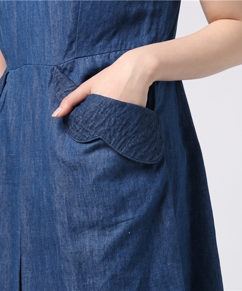 TSUMORI CHISATO（ツモリチサト）の「C/Lﾃﾞﾆﾑ（ワンピース・レディース・ネイビー・02）」の8枚目の写真