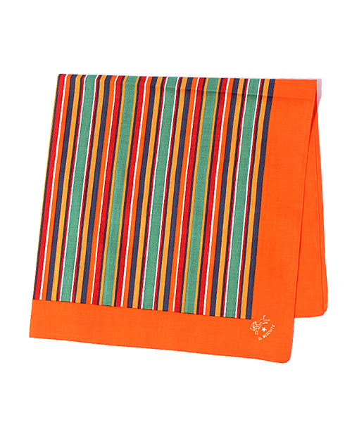 IL BISONTE（イルビゾンテ）の「IL BISONTE / BANDANA（バンダナ/スカーフ・レディース・オレンジ/イエロー/グリーン/レッド/ネイビー/ブラック・FREE）」の6枚目の写真