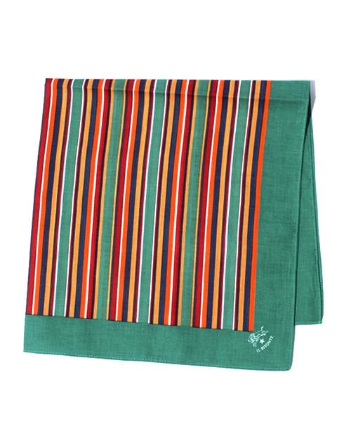 IL BISONTE（イルビゾンテ）の「IL BISONTE / BANDANA（バンダナ/スカーフ・レディース・オレンジ/イエロー/グリーン/レッド/ネイビー/ブラック・FREE）」の3枚目の写真