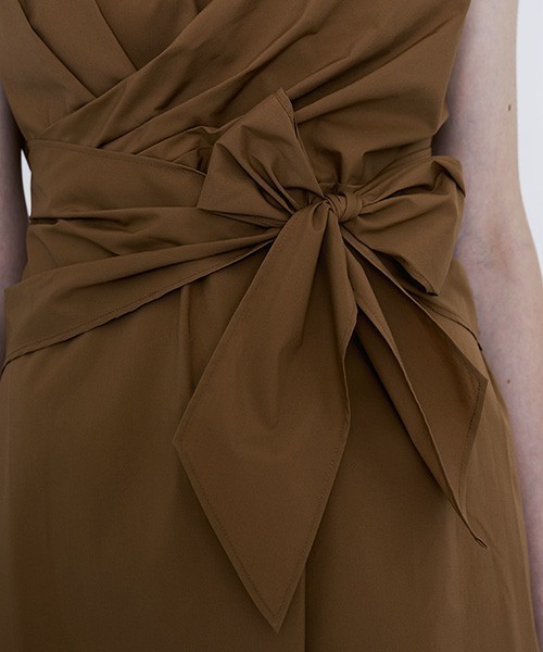 STUDIOUS（ステュディオス）の「STUDIOUS CITY クロスシャツフレンチスリーブワンピース（ワンピース・レディース・キャメル/ホワイト/サックスブルー・FREE）」の20枚目の写真