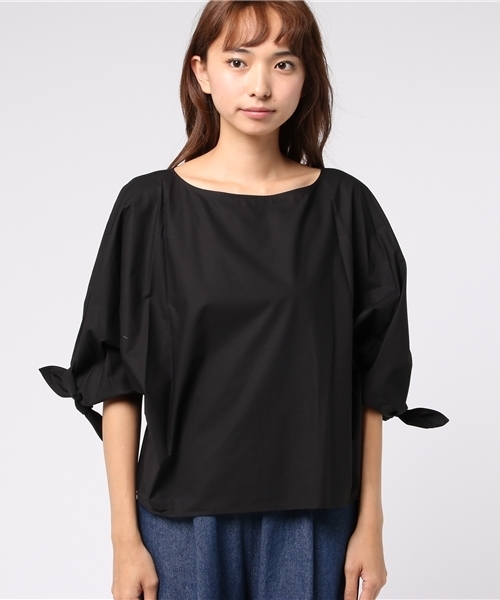 un dix cors（アンディコール）の「袖リボンドルマンブラウス（シャツ/ブラウス・レディース・レッド/ブラック・ﾌﾘ-）」の6枚目の写真