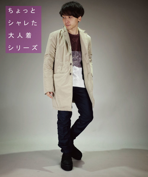 rovtski(ロフトスキー)の「rovtski LIMONTA チェスターコート/8O17042501(チェスターコート・メンズ・ベージュ/ブラック/ネイビー・LARGE/MEDIUM)」の12枚目の写真