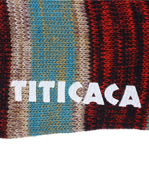 チチカカ(チチカカ)の「ミックスボーダー ルーズ靴下(ソックス/靴下・レディース・レッド系その他/ネイビー/ベージュ・FREE)」の5枚目の写真