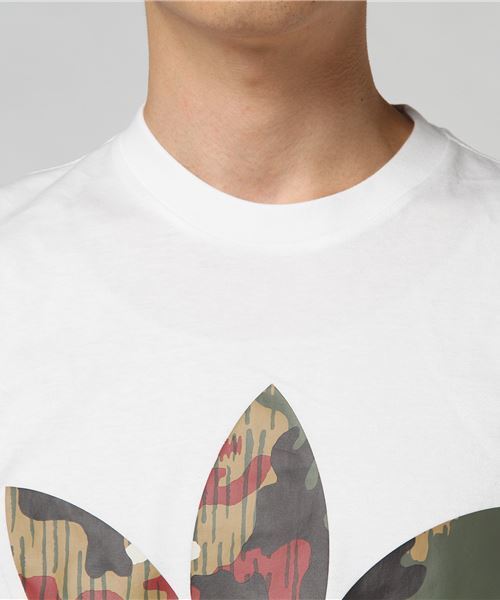 adidas Originals（アディダスオリジナルス）の「オリジナルス トレフォイルロゴTシャツ LOGO TEE（Tシャツ/カットソー・メンズ・ホワイト・SMALL/MEDIUM/LARGE/X-LARGE/XXX-LARGE/XX-LARGE/X-SMALL/XX-SMALL）」の4枚目の写真