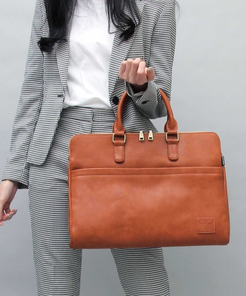 選べる3素材 薄マチ ビジネス対応 ブリーフケース（スムース
