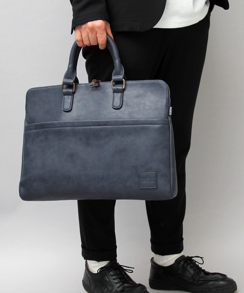 選べる3素材 薄マチ ビジネス対応 ブリーフケース（スムース  