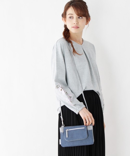 Hushush ハッシュアッシュ の デニム調 お財布ショルダーバッグ ショルダーバッグ Wear