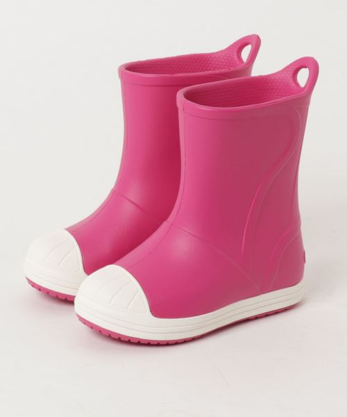 crocs（クロックス）の「CROCSﾚｲﾝﾌﾞｰﾂ（レインシューズ・キッズ・ネイビー/ピンク/イエロー・20/15.5/16.5/17.5/18.5/21/19.5）」の3枚目の写真