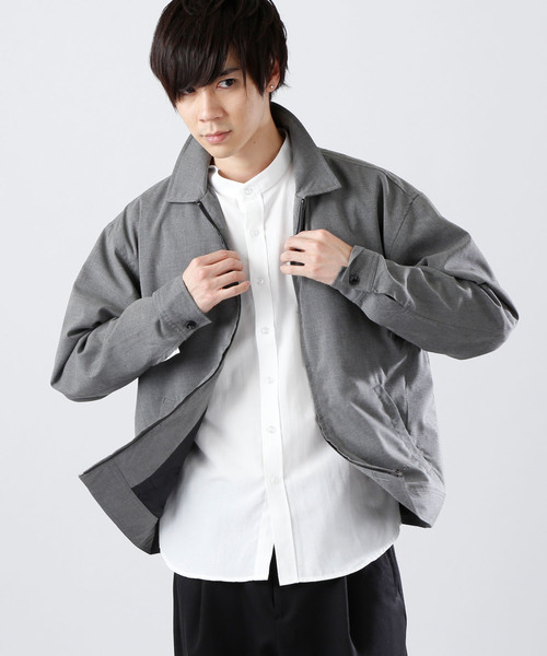 LEMONED ジップアップジャケット グレー LEMONED ジップアップジャケット グレー LEMONED ジップアップ