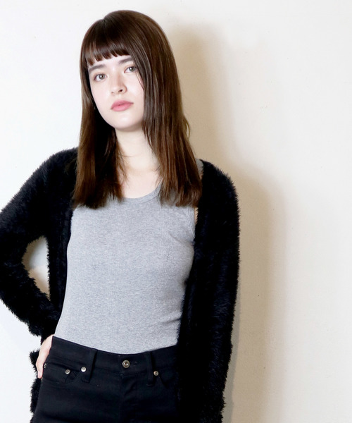 MILLER（ミラー）の「・Robert P. Miller / ロバート・ピー・ミラー リブタンクトップ ノースリーブ 808C　DRE（タンクトップ・レディース・ホワイト/ブラック/ネイビー/グレー/ブラック系その他/ダークネイビー/ホワイト×ブラック/ネイビー×ホワイト・FREE）」の22枚目の写真