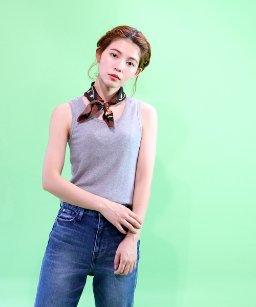 MILLER（ミラー）の「・Robert P. Miller / ロバート・ピー・ミラー リブタンクトップ ノースリーブ 808C　DRE（タンクトップ・レディース・ホワイト/ブラック/ネイビー/グレー/ブラック系その他/ダークネイビー/ホワイト×ブラック/ネイビー×ホワイト・FREE）」の21枚目の写真