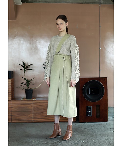 TODAYFUL（トゥデイフル）の「ワンショルダータックワンピース（ワンピース・レディース・ブラック/ベージュ・36inch/38inch）」の5枚目の写真