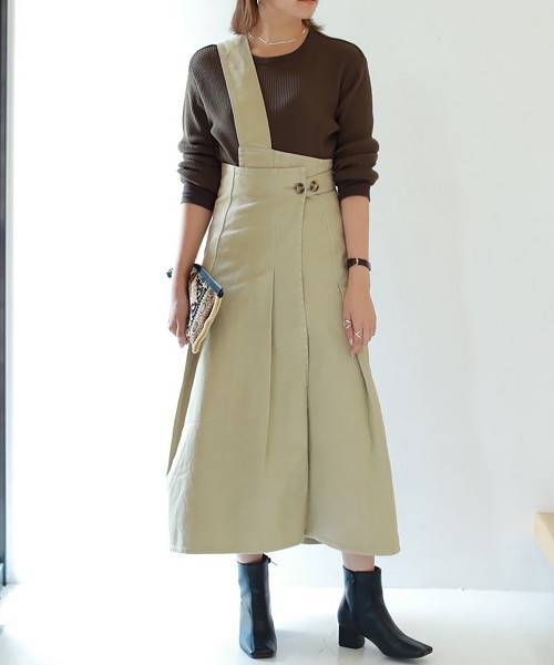 TODAYFUL（トゥデイフル）の「ワンショルダータックワンピース（ワンピース・レディース・ブラック/ベージュ・36inch/38inch）」の6枚目の写真