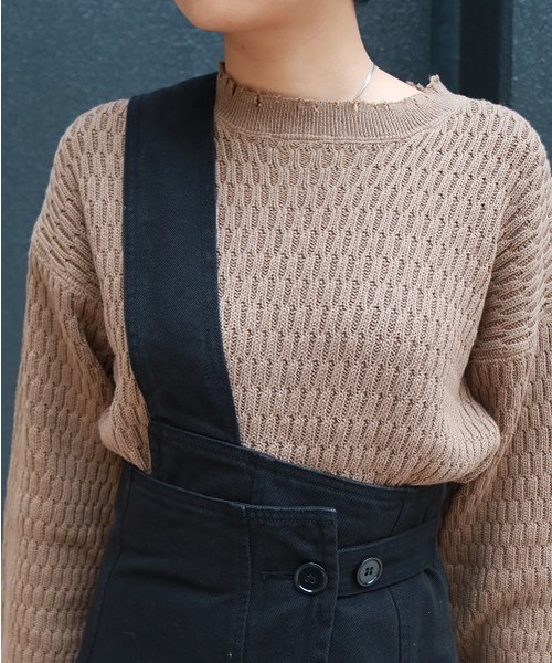 TODAYFUL（トゥデイフル）の「ワンショルダータックワンピース（ワンピース・レディース・ブラック/ベージュ・36inch/38inch）」の18枚目の写真