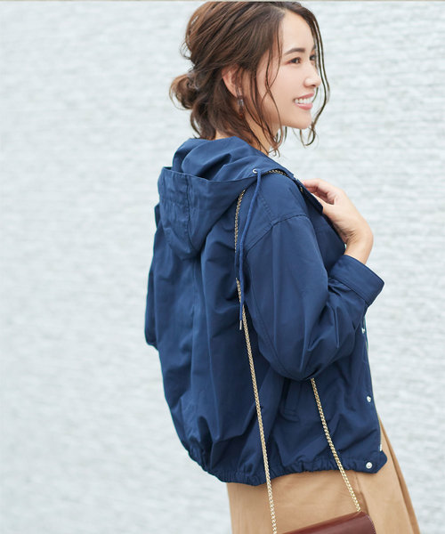 titivate（ティティベイト）の「ｺﾝﾊﾟｸﾄﾏｳﾝﾃﾝﾌﾞﾙｿﾞﾝ（ブルゾン・レディース・ブラック/ベージュ/ネイビー/カーキ・M/L）」の18枚目の写真