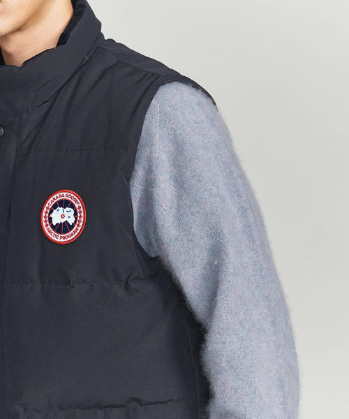   ダウンベスト カナダグース ネイビー ベスト 中古・古着通販】CANADA GOOSE (カナダグース) ダウンベスト