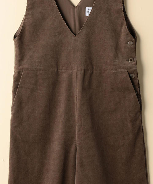 coen（コーエン）の「コーデュロイオールインワン（サロペット/オーバーオール・レディース・ダークグレー/ベージュ・MEDIUM/LARGE）」の10枚目の写真