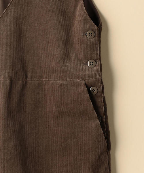 coen（コーエン）の「コーデュロイオールインワン（サロペット/オーバーオール・レディース・ダークグレー/ベージュ・MEDIUM/LARGE）」の11枚目の写真