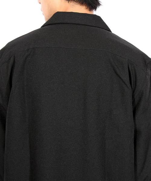 8(eight)(エイト)の「オープンカラー 長袖シャツ ポリ(シャツ/ブラウス・メンズ・ホワイト/ブラック/チャコールグレー/ベージュ/ネイビー/パープル/オレンジ/ブルー/ピンク系その他/ライトグレー/ブルーグリーン/ライトベージュ・MEDIUM/LARGE/X-LARGE)」の19枚目の写真