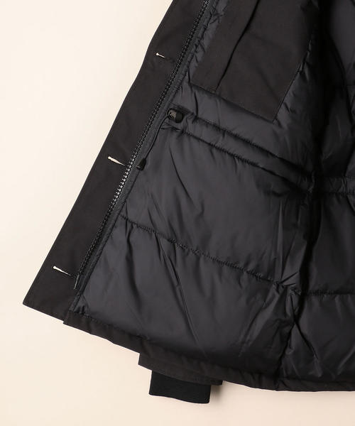 CANADA GOOSE(カナダグース)の「<CANADA GOOSE(カナダグース)>RIDEAU PARKA/ダウンジャケット:(ダウンジャケット/コート・レディース・ブラック/ダークグリーン・X-SMALL/SMALL)」の4枚目の写真