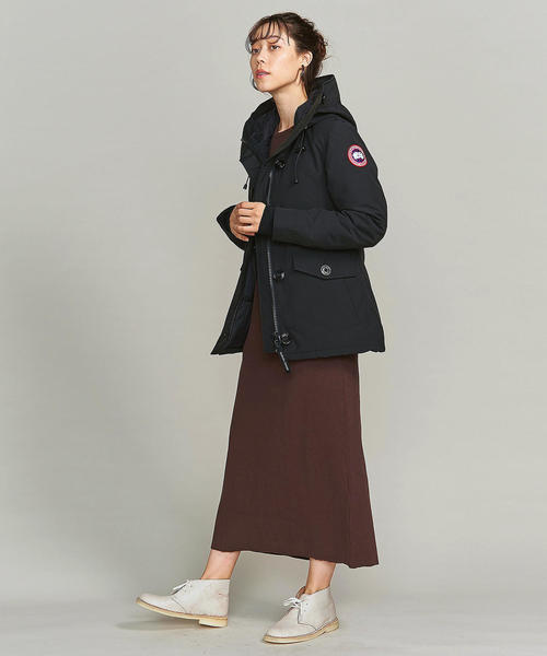 CANADA GOOSE(カナダグース)の「<CANADA GOOSE(カナダグース)>RIDEAU PARKA/ダウンジャケット:(ダウンジャケット/コート・レディース・ブラック/ダークグリーン・X-SMALL/SMALL)」の10枚目の写真