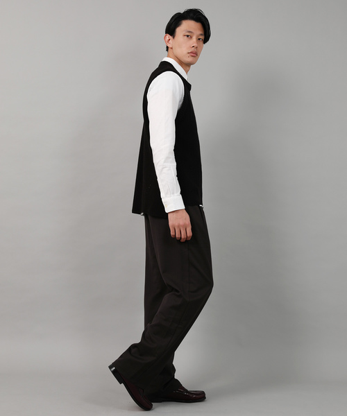 Ressaca（レサーカ）の「サイドスリット ニットべスト ポケット付き（ベスト・メンズ・ブラック/ベージュ/ネイビー/グレー/カーキ/インディゴブルー・M/L/XL）」の21枚目の写真