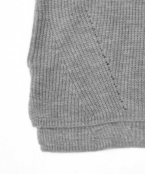 Ressaca（レサーカ）の「サイドスリット ニットべスト ポケット付き（ベスト・メンズ・ブラック/ベージュ/ネイビー/グレー/カーキ/インディゴブルー・M/L/XL）」の13枚目の写真