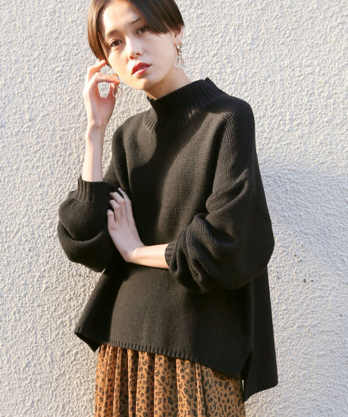 LOWRYS FARM(ローリーズファーム)の「5Gガータープルオーバー 817569(ニット/セーター・レディース・ブラック/カーキ/アイボリー/パープル・FREE)」の2枚目の写真