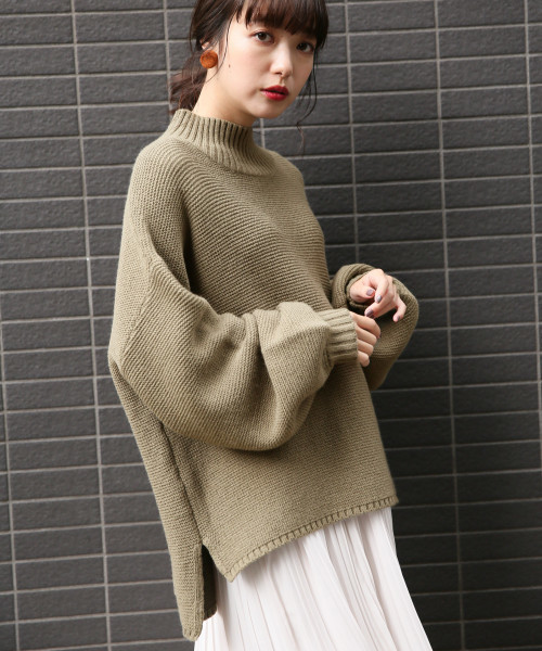 LOWRYS FARM(ローリーズファーム)の「5Gガータープルオーバー 817569(ニット/セーター・レディース・ブラック/カーキ/アイボリー/パープル・FREE)」の13枚目の写真