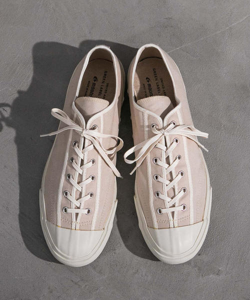 MoonStar（ムーンスター）の「別注 ［ムーンスター］SC★MOONSTAR GYM CLSC GL スニーカー（26cm～27.5cm）（スニーカー・メンズ・ベージュ/ネイビー・27.5cm/27cm/26cm/26.5cm）」の2枚目の写真