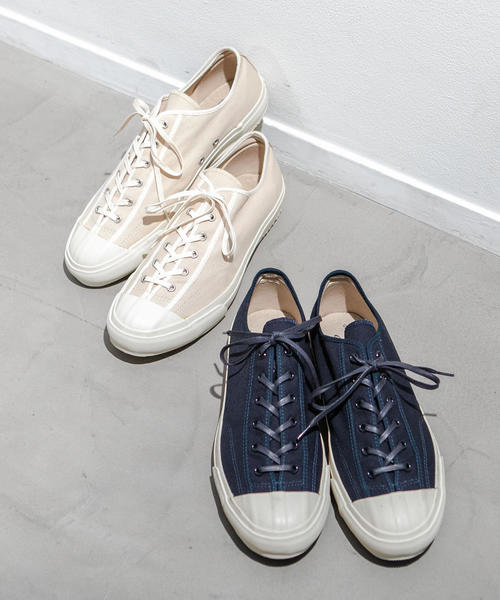 MoonStar（ムーンスター）の「別注 ［ムーンスター］SC★MOONSTAR GYM CLSC GL スニーカー（26cm～27.5cm）（スニーカー・メンズ・ベージュ/ネイビー・27.5cm/27cm/26cm/26.5cm）」の11枚目の写真