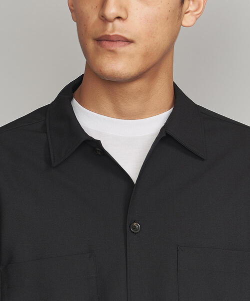 BEAUTY&YOUTH UNITED ARROWS(ビューティーアンドユースユナイテッドアローズ)の「BY TR オープンカラー ワイドフォルム シャツ(シャツ/ブラウス・メンズ・ライトグレー/ライム/ブラック・X-LARGE/LARGE/SMALL/MEDIUM)」の8枚目の写真