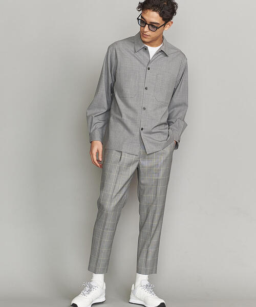 BEAUTY&YOUTH UNITED ARROWS(ビューティーアンドユースユナイテッドアローズ)の「BY TR オープンカラー ワイドフォルム シャツ(シャツ/ブラウス・メンズ・ライトグレー/ライム/ブラック・X-LARGE/LARGE/SMALL/MEDIUM)」の13枚目の写真