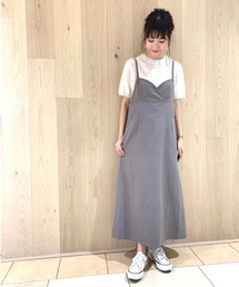 flower | シェルエプロンワンピース(ワンピース)