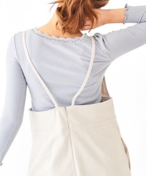 flower（フラワー）の「シェルエプロンワンピース（ワンピース・レディース・アイボリー/ブラウン・FREE）」の19枚目の写真