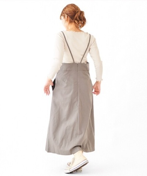 flower（フラワー）の「シェルエプロンワンピース（ワンピース・レディース・アイボリー/ブラウン・FREE）」の17枚目の写真