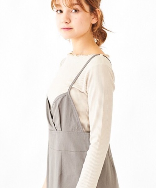 flower（フラワー）の「シェルエプロンワンピース（ワンピース・レディース・アイボリー/ブラウン・FREE）」の15枚目の写真