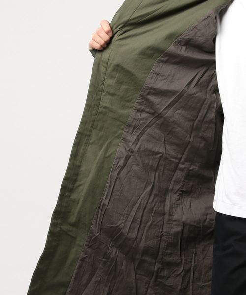 C DIEM（カルペディエム）の「C DIEM(カルペディエム)ミリタリーコンビバイカーコート（モッズコート・メンズ・カーキ/ブラック・SMALL/LARGE/MEDIUM）」の5枚目の写真