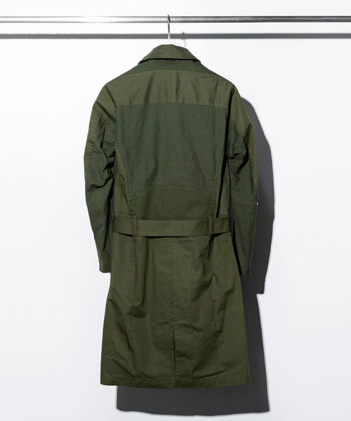 C DIEM（カルペディエム）の「C DIEM(カルペディエム)ミリタリーコンビバイカーコート（モッズコート・メンズ・カーキ/ブラック・SMALL/LARGE/MEDIUM）」の10枚目の写真