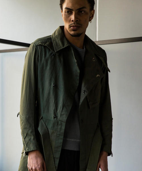 C DIEM（カルペディエム）の「C DIEM(カルペディエム)ミリタリーコンビバイカーコート（モッズコート・メンズ・カーキ/ブラック・SMALL/LARGE/MEDIUM）」の12枚目の写真