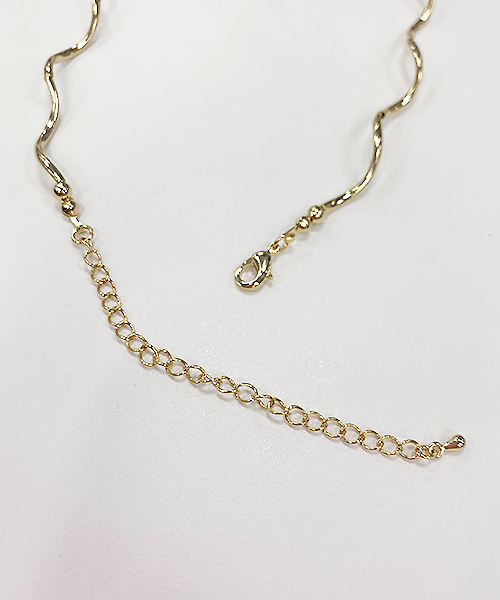 apres jour（アプレジュール）の「【apres jour×ARIAZ】うねうねチョーカー（ネックレス・レディース・ゴールド/ピンク系その他/シルバー・FREE）」の7枚目の写真