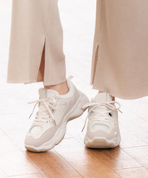 夢展望(ユメテンボウ)の「DADスニーカー(スニーカー・レディース・ベージュ/ピンク・25㎝/24.5㎝/23㎝/24㎝/23.5㎝)」の9枚目の写真