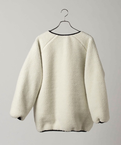 WEGO（ウィゴー）の「WEGO/リバーシブルボアフリースキルトブルゾン（ブルゾン・レディース・ホワイト/ベージュ/ブラウン・FREE）」の4枚目の写真