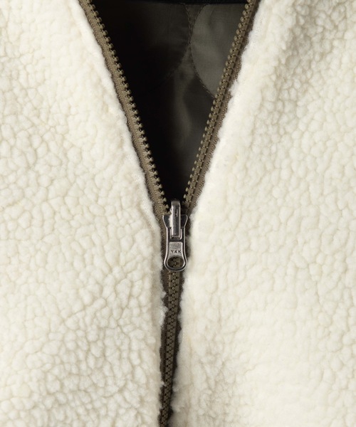 WEGO（ウィゴー）の「WEGO/リバーシブルボアフリースキルトブルゾン（ブルゾン・レディース・ホワイト/ベージュ/ブラウン・FREE）」の8枚目の写真