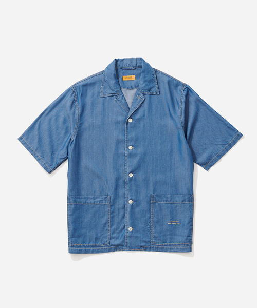Saturdays NYC（サタデーズ ニューヨークシティ ）の「Howard Denim Short Sleeve Shirt（シャツ/ブラウス・メンズ・ブラック系その他/ブルー系その他/ブルー系その他2・X-SMALL/S/M/L）」の13枚目の写真