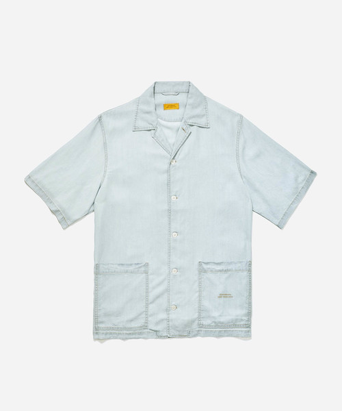 Saturdays NYC（サタデーズ ニューヨークシティ ）の「Howard Denim Short Sleeve Shirt（シャツ/ブラウス・メンズ・ブラック系その他/ブルー系その他/ブルー系その他2・X-SMALL/S/M/L）」の18枚目の写真
